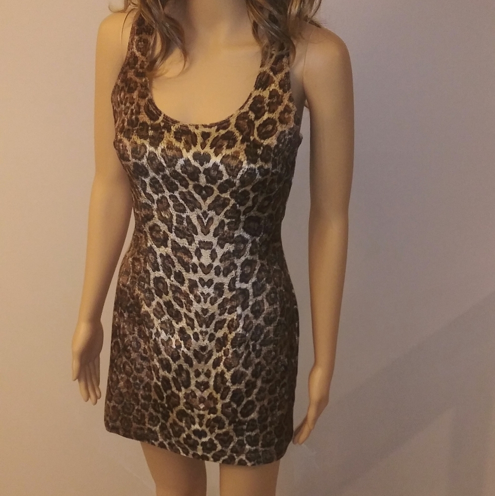 Xoxo racer back small mini dress snake print